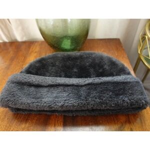Vintage brown faux fur hat‎ size M winter cozy outerwear